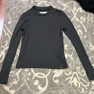 Abercrombie Kids Grey Ribbed Long Sleeve